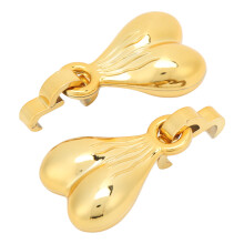 2 Stück Nut Shoe Clips ABS-Bälle Lustige Weihnachts-Schuhdekoration Gold