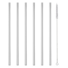 6-Pack Reusable Tritan Straws with Cleaning Brush for Stanley Adventure Quencher Travel Tumbler20/30/40oz