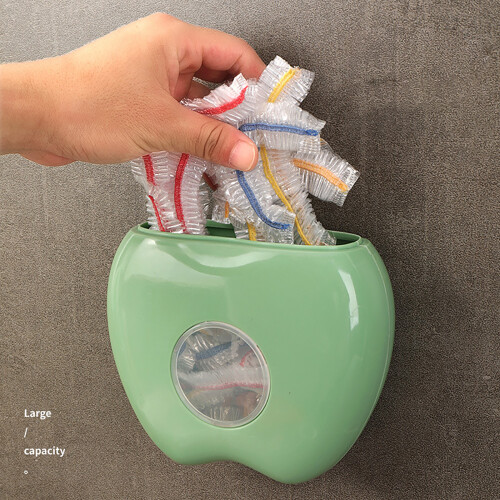 Apple-Shaped Plastic Wrap Storage Box16x17cm 1