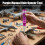 (Purple) 14mm Adjustable Hole Punch for DIY Models 11