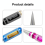 (Purple) 14mm Adjustable Hole Punch for DIY Models 13