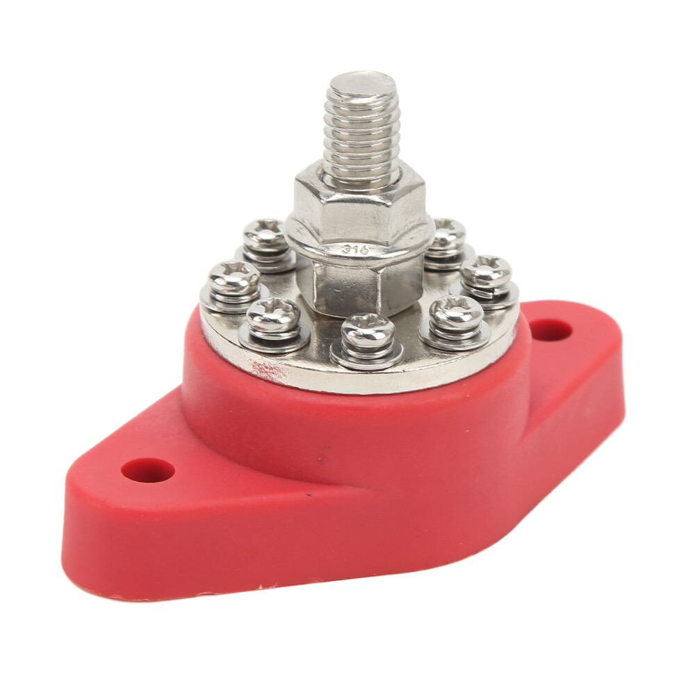 Distribution Junction Post M10 12V/48V Stainless Steel Battery Terminal Block 4601389601671