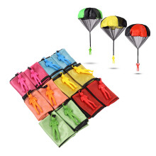 12 pièces de jouets parachute en nylon pour enfants, sécurité et développement en extérieur