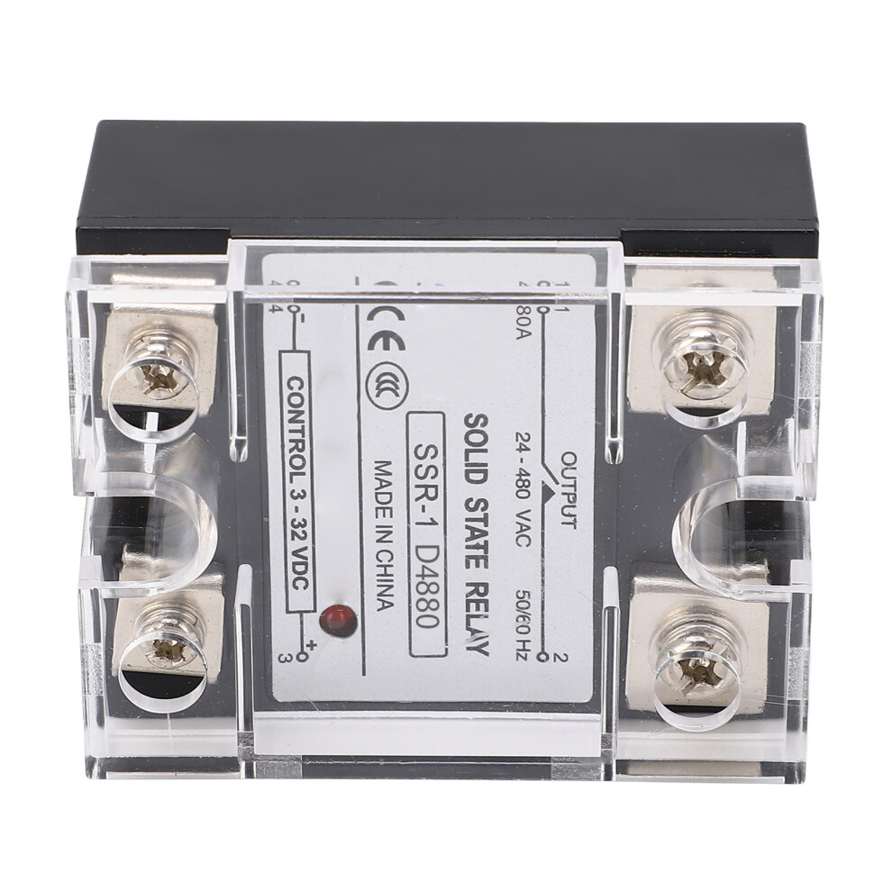 80A Solid State Relay 3-32Vdc Control 24-480Vac Bolt Fixation 7631389602771
