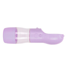 Wasserdichte Hundewasserflasche, 26 cm, lila, tragbarer Welpen-Dispensers