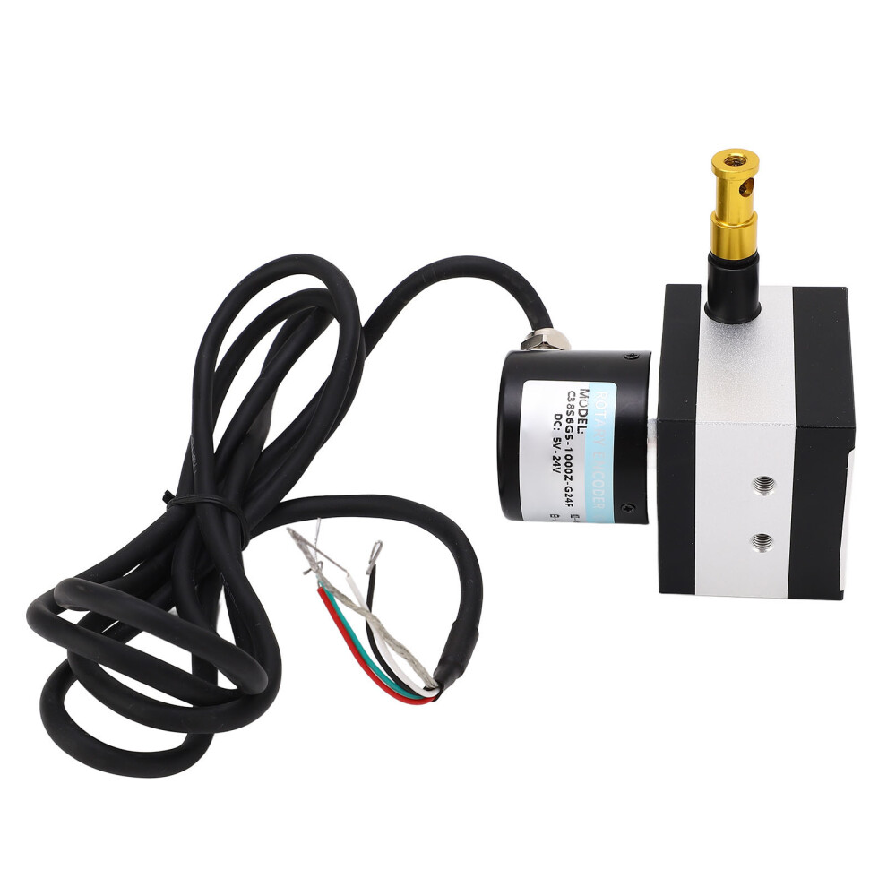 Dc5-24V Draw Wire Encoder Pulse Stroke Switch 38Mm Diameter 10-1200Mm Range 9321389603455