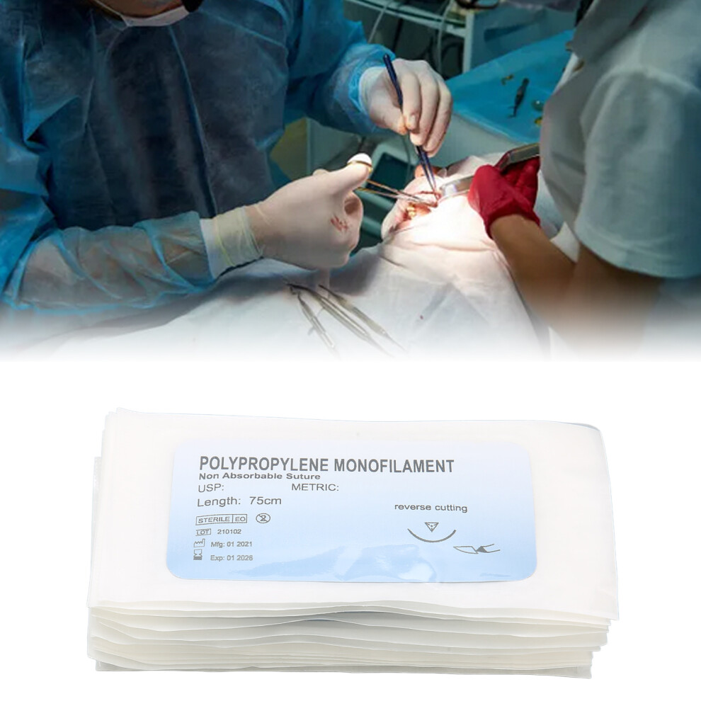 12pcs Polypropylene Suture Practice Thread 3/0 for Wound Closure Training