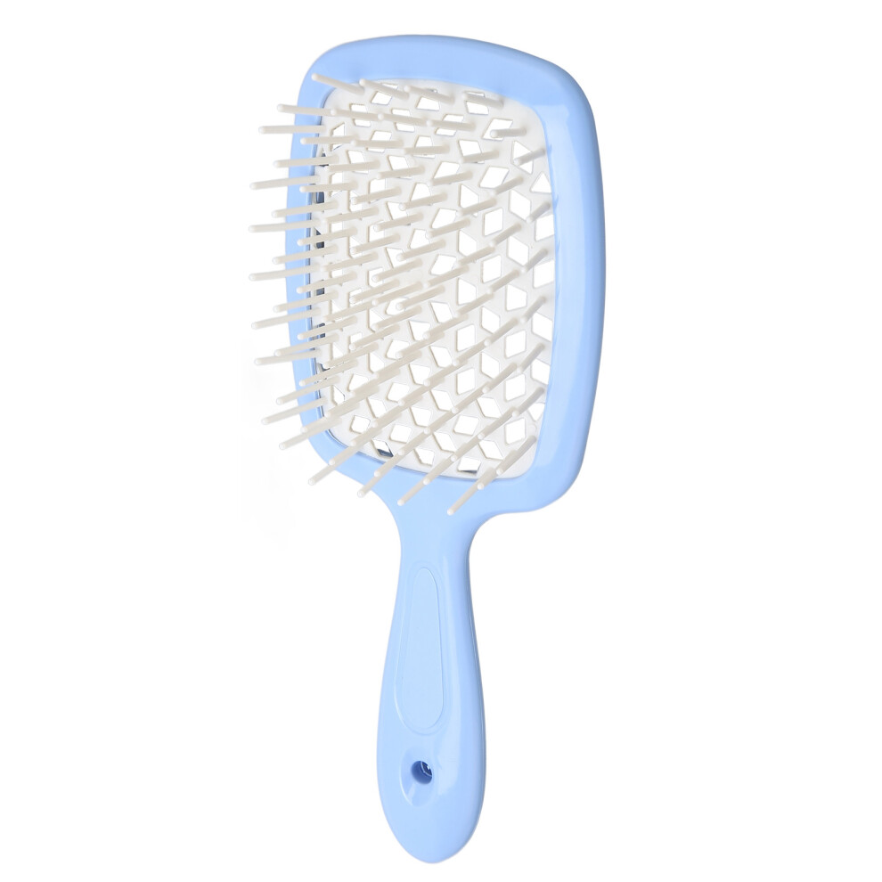 Blue Vent Hollow Out Detangler Hair Brush For Wet & Dry Hair