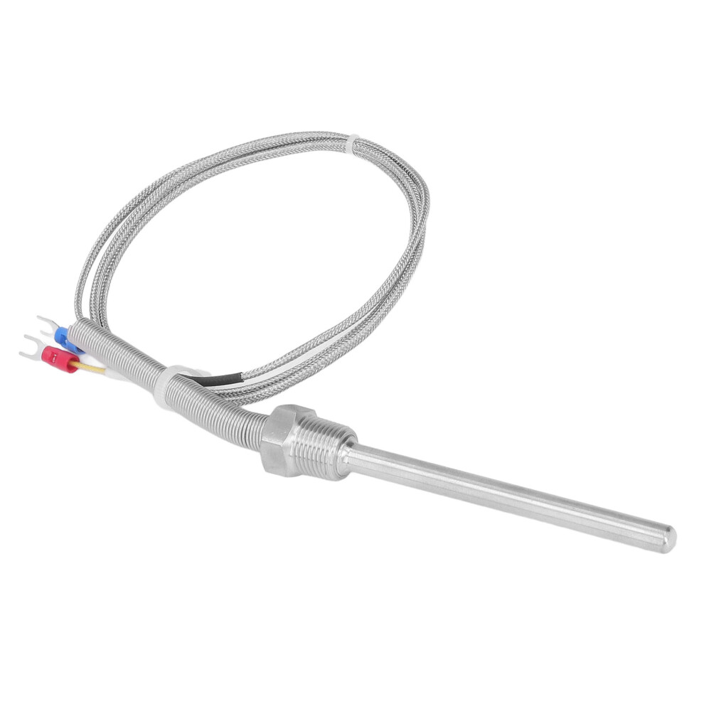 Thermocouple K Type 0â400, 8mm Dia, 1m Probe, 3/8 NPT