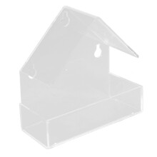 Alimentatore per uccelli con finestra in acrilico e ventosa 14,5 cm x 14,7 cm