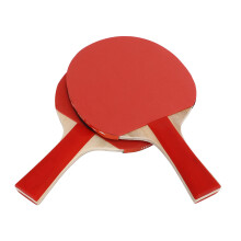 Portable Handshake Grip Table Tennis Set with 2 Paddles & 3 Balls