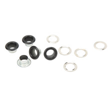 500 Sets 8mm Iron Copper Grommets Eyelets Kit for Trousers Bags Belts Matte Black