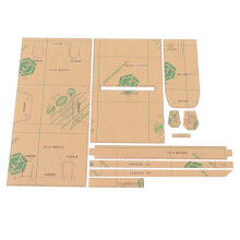 Craft Acrylic Pattern Template for Shoulder Bag, Transparent Clear