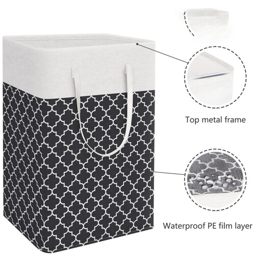 75L Foldable Laundry Basket with PEVA Coating