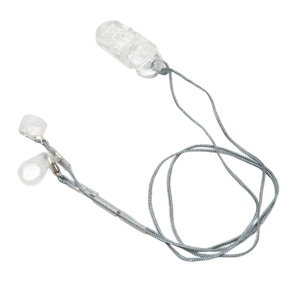 Sound Aid Clip Holder Lanyard Nylon Rope for All Sound Amplifiers Secure Transparent