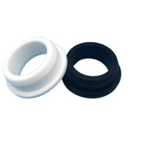 10PCS 13mm Black Silicone Rubber Grommet Set – Round Hollow Plugs with Hole for Wire Protection