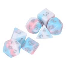 7er Acryl Polyeder-RPG-Würfelset für Männer und Frauen, tragbar, exquisit