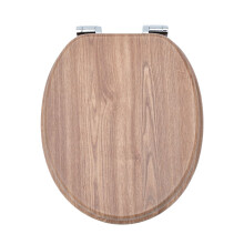 RTS Natural Oak MDF Soft Close Toilet Seat