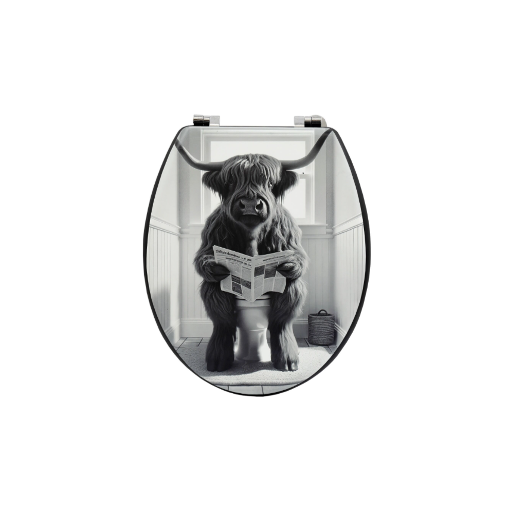 Highland Cow Mdf Toilet Seat 5055724601977