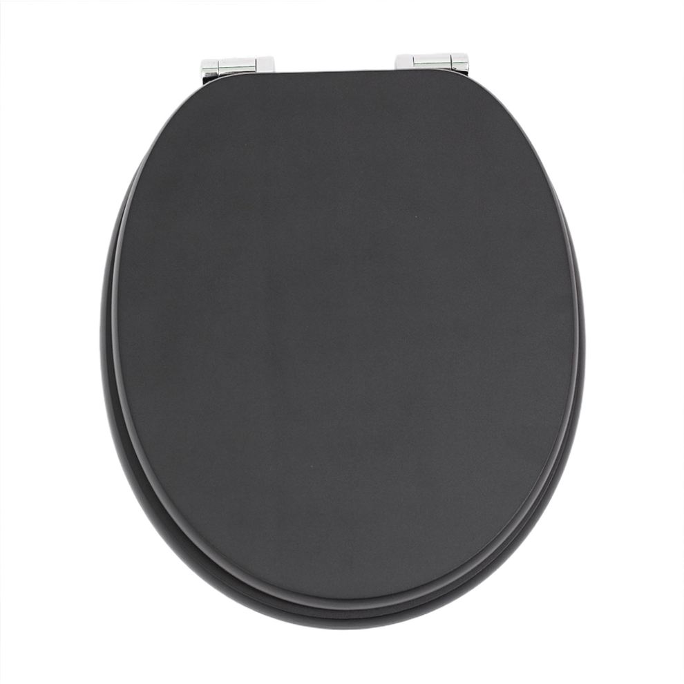 Rts Black Mdf Soft Close Toilet Seat 5055724601670