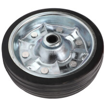 RV Jack Guide Wheel 200mm Iron/Rubber 1100lbs Towing Trailer