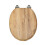 RTS Teak Oak MDF Close Toilet Seat 1