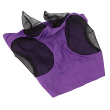 Atmungsaktives lila Pferd Mesh Fliegenmaske mit Ohren, 44x36cm