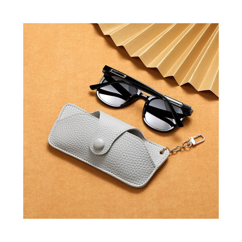 Reach-Tools (Elephant Grey) Pu Leather Eyewear Case - Sunglass & Reading Glasses Holder