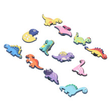 12 Stück PVC Dinosaur Pantoffel-Anhänger Wasserdichte Schuhdekorationen für Männer und Frauen