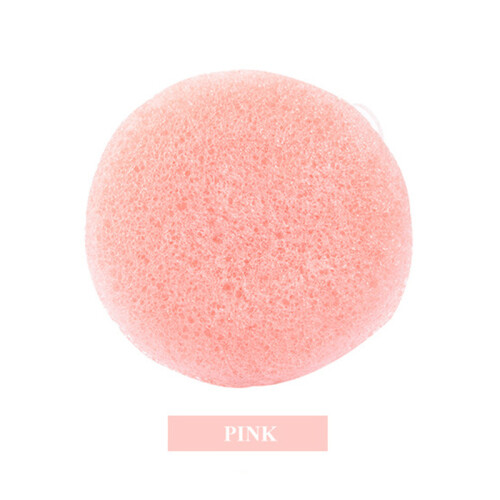 (Pink) Reusable Konjac Sponge for Face Cleansing