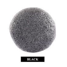 (Black) Reusable Konjac Sponge for Face Cleansing