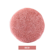 (Earth red) Reusable Konjac Sponge for Face Cleansing