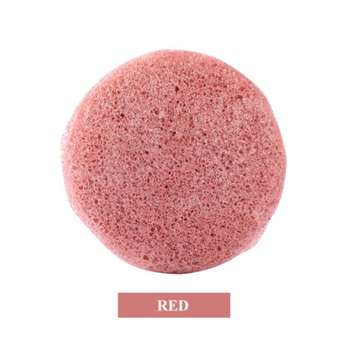 (Earth red) Reusable Konjac Sponge for Face Cleansing