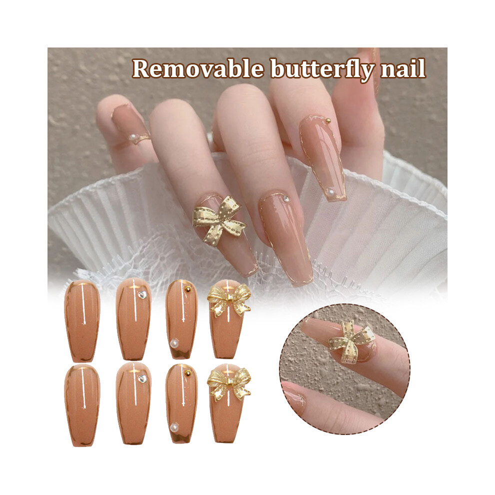 Reach-Tools 24Pcs Removable Butterfly False Nails - Fashion Manicure