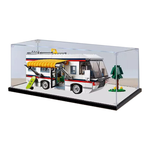 Acrylic Display Box for  31052 Camper, Mirror Version 3mm Dustproof Transparent Display Case