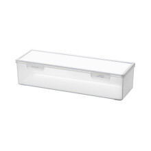 (L) Plastic Pasta Container with Lid - Airtight Cereal Canister