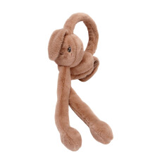 (Brown, One Size) Rabbit-Ear Winter Muffs for Kids, Soft & Adjustable