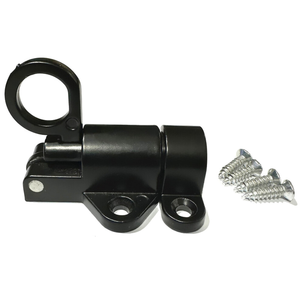 (Black) Gate Latches Slide Bolt Latch Closet Door Ball Catch Hardware Door Lock For Household Door Accessories 6464755027424