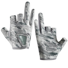 (M) 3-Finger Fishing Gloves, Anti-Slip TPU for Cycling
