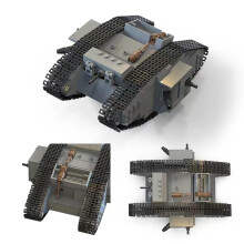 WW1 Tank Building Blocks Set 544pcs MK IV Military Battle Tank Bricks Kit for Adults Collectors