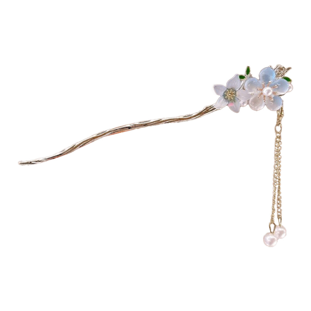 Roc-Electron (2) Chinese Floral Hairpin - Alloy Hair Sticks