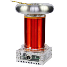 DIY Coil Kit with Music Interactive Lightning Simulation, Glowing Arc Display Educational Toy