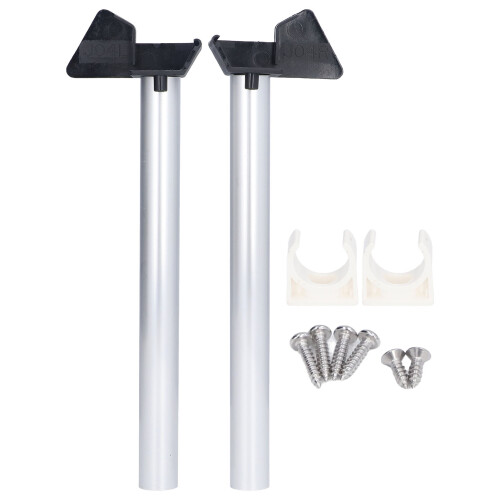 Greenhouse Rain Gutter Drain Kit – Silver, 2-Piece