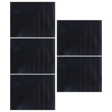 Lot de 5 tapis de cuisson rectangulaires en PTFE réutilisables et antiadhésifs pour barbecue, idéal pour frire, cuire et griller.