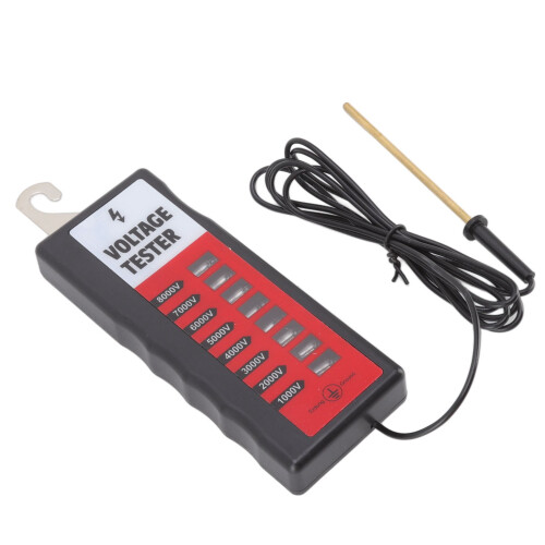 Tester elektrických plotů s LCD a LED indikátory, 1