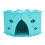 Cardboard Cat House - Foldable, Washable, Blue 3