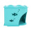 Cardboard Cat House - Foldable, Washable, Blue 6