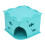 Cardboard Cat House - Foldable, Washable, Blue 8