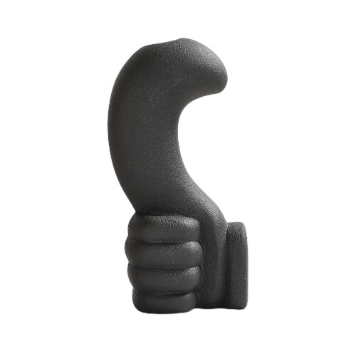 Daumenförmige Keramikvase, schwarz oder weiß, 22 x 10 cm & 28 x 7 cm