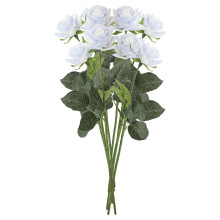 Trandafiri artificiali albastru glacial43cm – 1 pachet